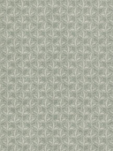 John Lewis Exley Leaf Furnishing Fabric, Dusty Green