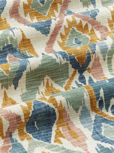 John Lewis Maya Ikat Furnishing Fabric - view 2, Honey