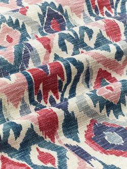 John Lewis Maya Ikat Furnishing Fabric - view 2, Soft Teal