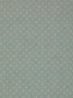 John Lewis Trace Wood Block Furnishing Fabric, Duck Egg
