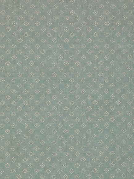 John Lewis Trace Wood Block Furnishing Fabric, Duck Egg