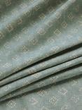 John Lewis Trace Wood Block Furnishing Fabric, Duck Egg