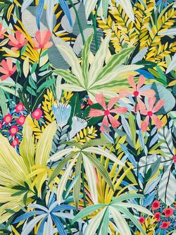 John Lewis Exotic Garden Furnishing Fabric, Dark Night Sky, Dark Night Sky