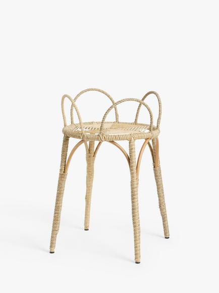 John Lewis Rattan Effect Plant Stand, Metal, Poly Rattan