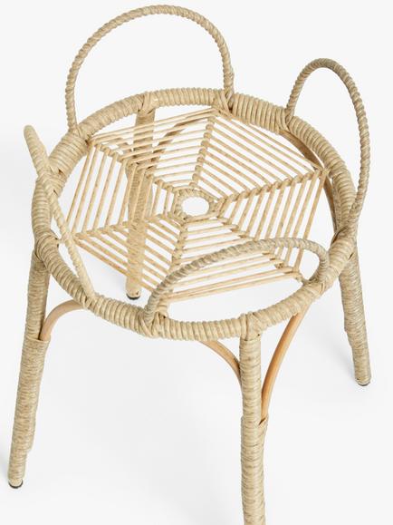John Lewis Rattan Effect Plant Stand - view 2, Metal, Poly Rattan