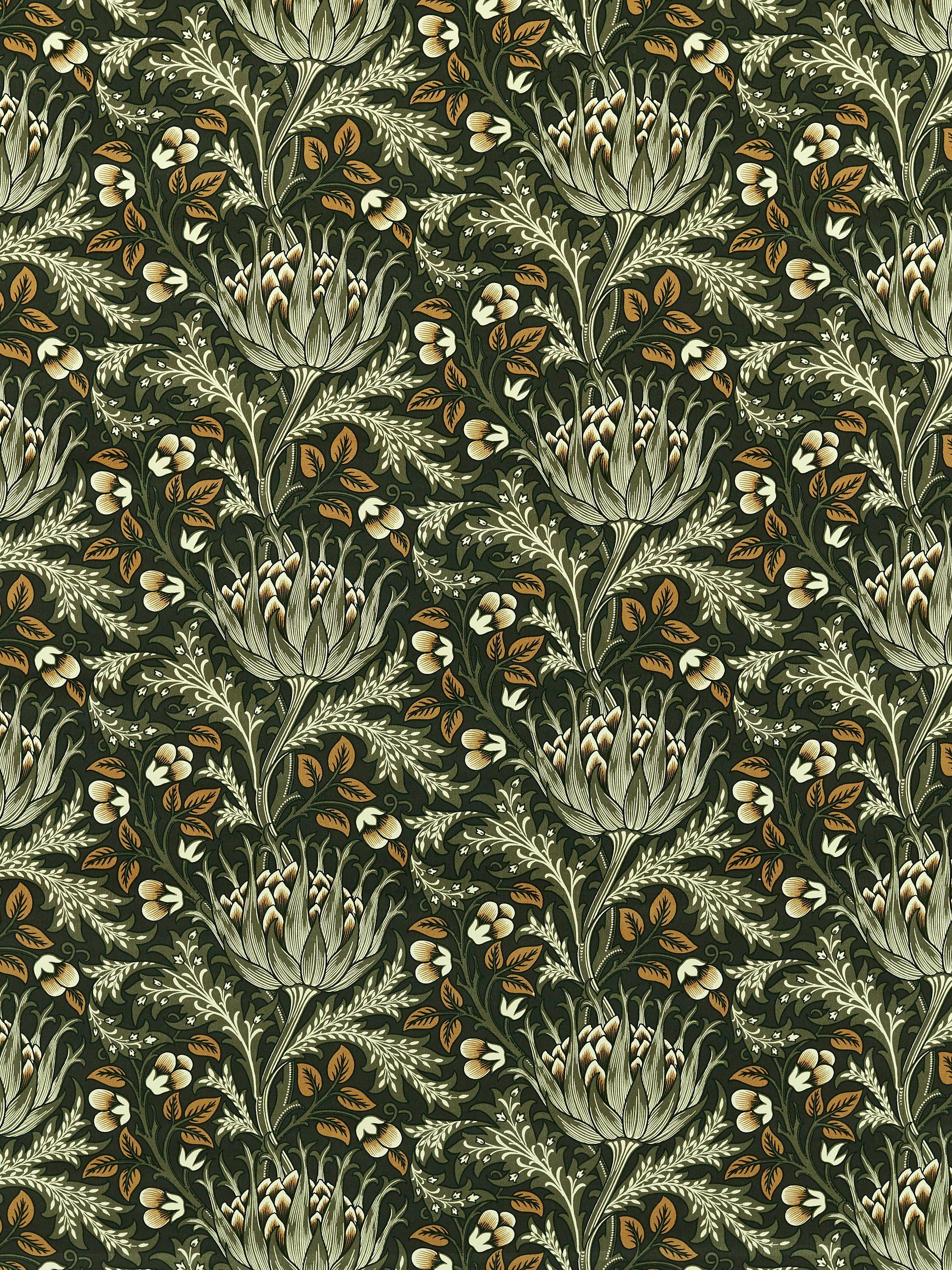 Morris & Co. Artichoke Velvet Furnishing Fabric, Tump