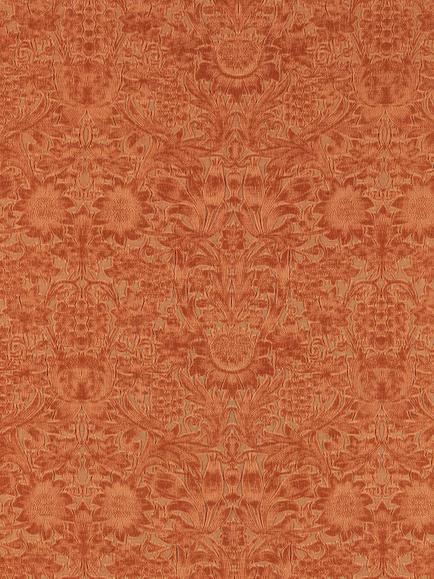 Morris & Co. Sunflower Caffoy Furnishing Fabric, Redhouse