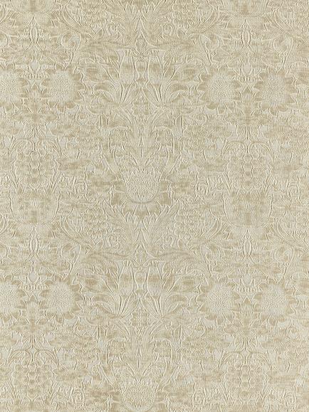 Morris & Co. Sunflower Caffoy Furnishing Fabric, Fired Biscuit