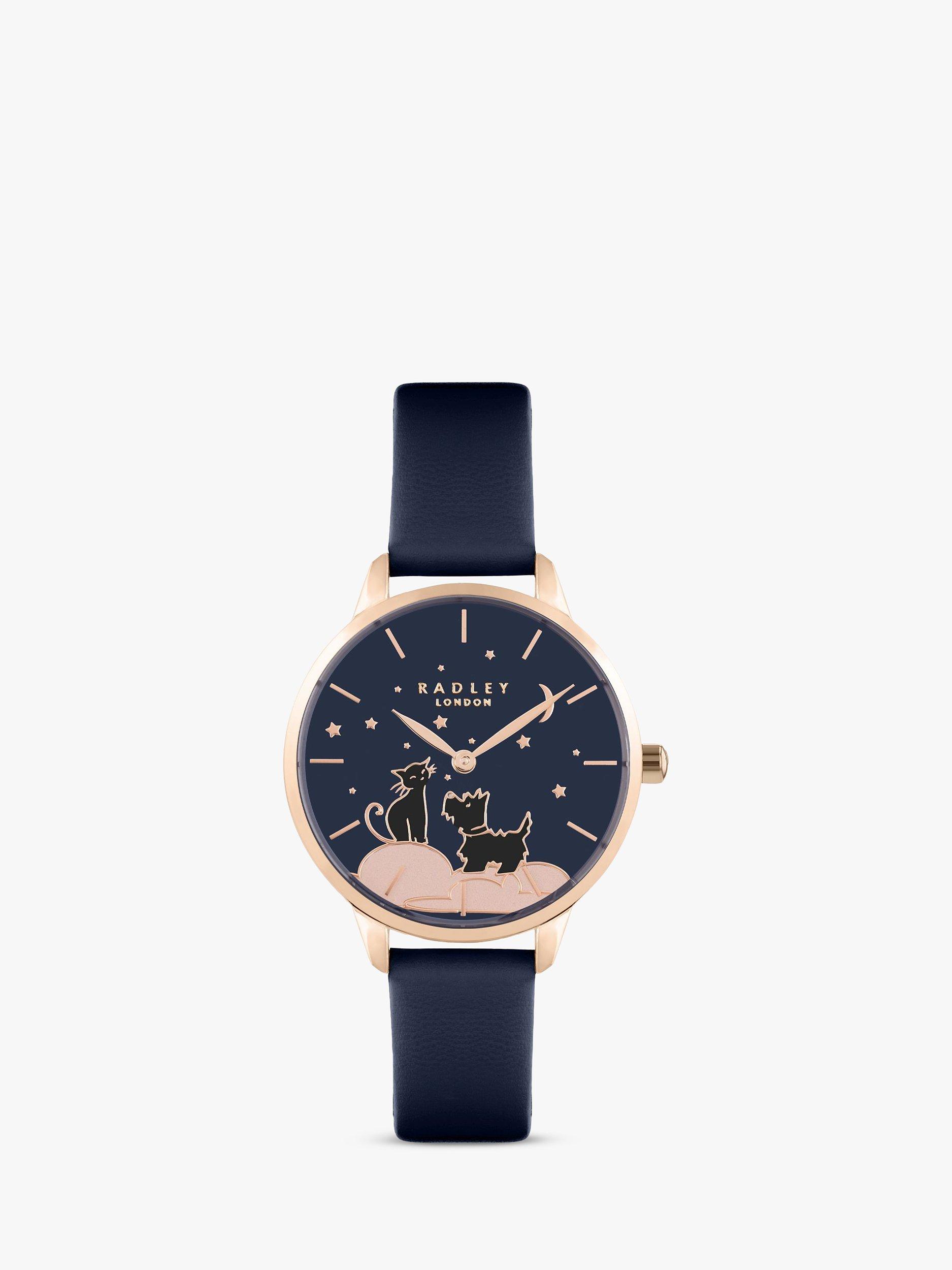 Radley Women's Essex Road Responsible Leather Strap Watch Navy RY21480