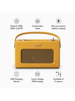 Roberts Revival iStream 3L DAB+/FM Internet Smart Radio with Bluetooth - view 2, Sunburst Yellow