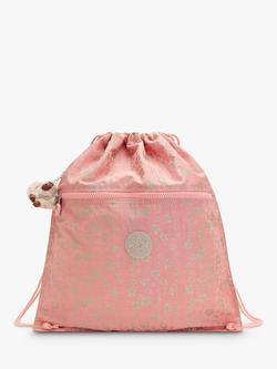 Kipling Kids’ Supertaboo School Drawstring Backpack, Sweet Metfloral, Sweet Metfloral