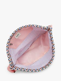 Kipling Kids’ Supertaboo School Drawstring Backpack, Girly Geo - view 2, Girly Geo