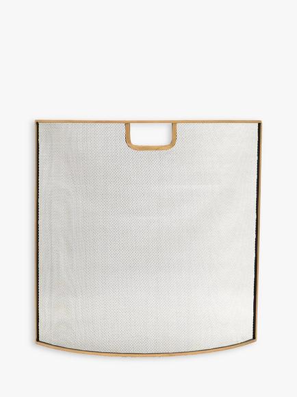 Ivyline Fire Screen, Brass, Brass