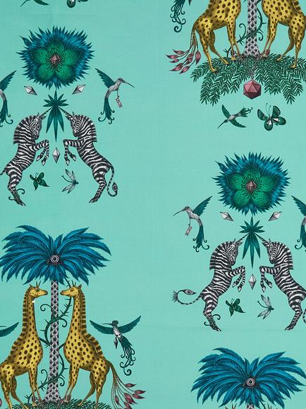 Clarke & Clarke Creatura Furnishing Fabric, Turquoise, Turquoise