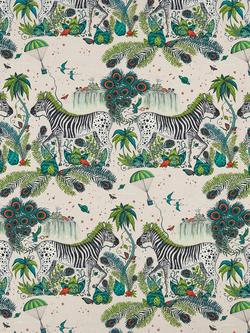 Clarke & Clarke Lost World Linen Blend Furnishing Fabric, Green, Green