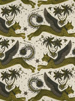 Clarke & Clarke Lynx Linen Blend Furnishing Fabric, Gold
