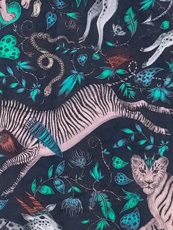 Clarke & Clarke Protea Velvet Furnishing Fabric, Navy
