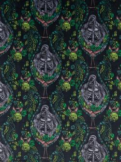 Clarke & Clarke Silverback Velvet Furnishing Fabric, Charcoal, Charcoal