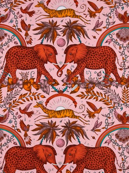 Clarke & Clarke Zambezi Furnishing Fabric, Blush
