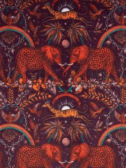 Clarke & Clarke Zambezi Velvet Furnishing Fabric, Wine