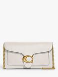 Coach Tabby Gold Chain Strap Leather Clutch Bag, Chalk