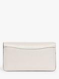 Coach Tabby Chain Leather Clutch Bag, Chalk