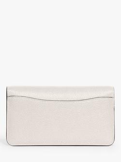Coach Tabby Gold Chain Strap Leather Clutch Bag - view 2, Chalk