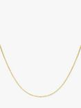 IBB 9ct Yellow Gold Long Paper Clip Link Chain Necklace, Gold