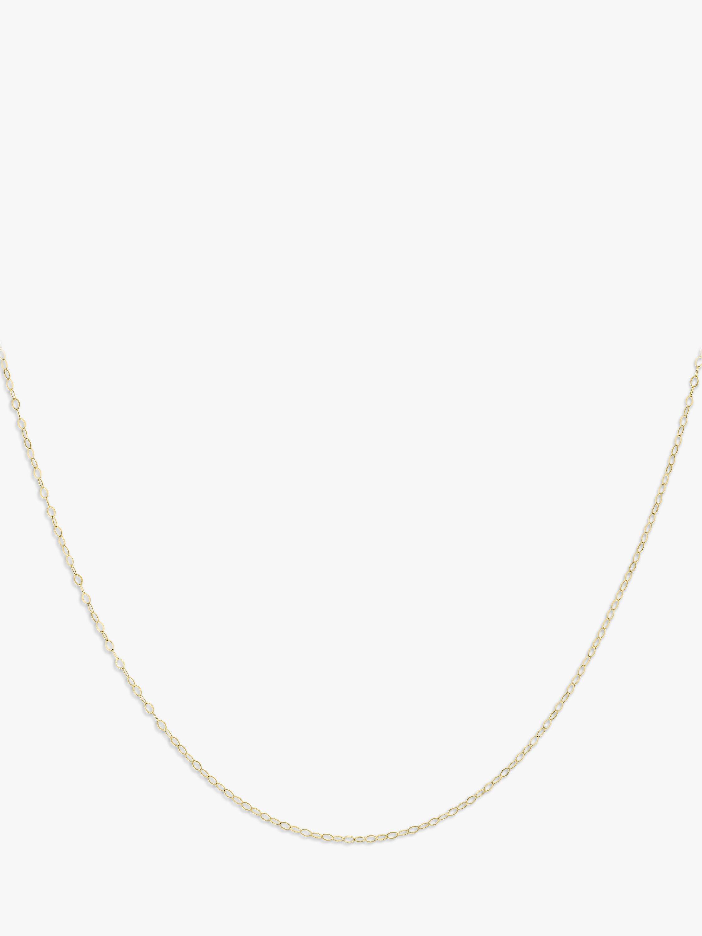 IBB 9ct Yellow Gold Short Loose Link Chain Necklace, Gold