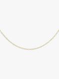 IBB 9ct Yellow Gold Long Loose Link Chain Necklace, Gold
