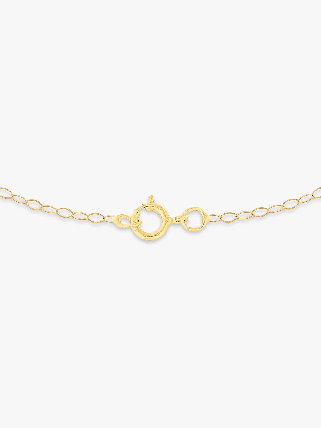Product image 4 of 5, which shows IBB 9ct Yellow Gold Long Loose Link Chain Necklace, Gold