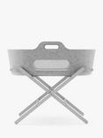 Snüz Baskit Moses Basket & Stand, Light Grey/Grey