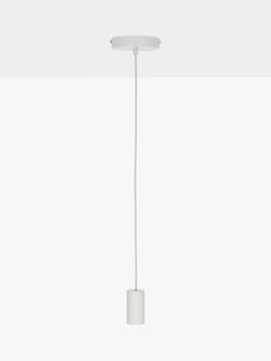 Tala Alumina Single Pendant Ceiling Light, Chalk, Chalk