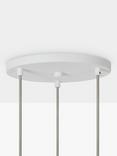 Tala Alumina Triple Pendant Cluster Ceiling Light, Chalk