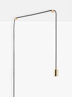 Tala Brass Plug-in Portable Pendant Light, Bronze - view 2, Bronze