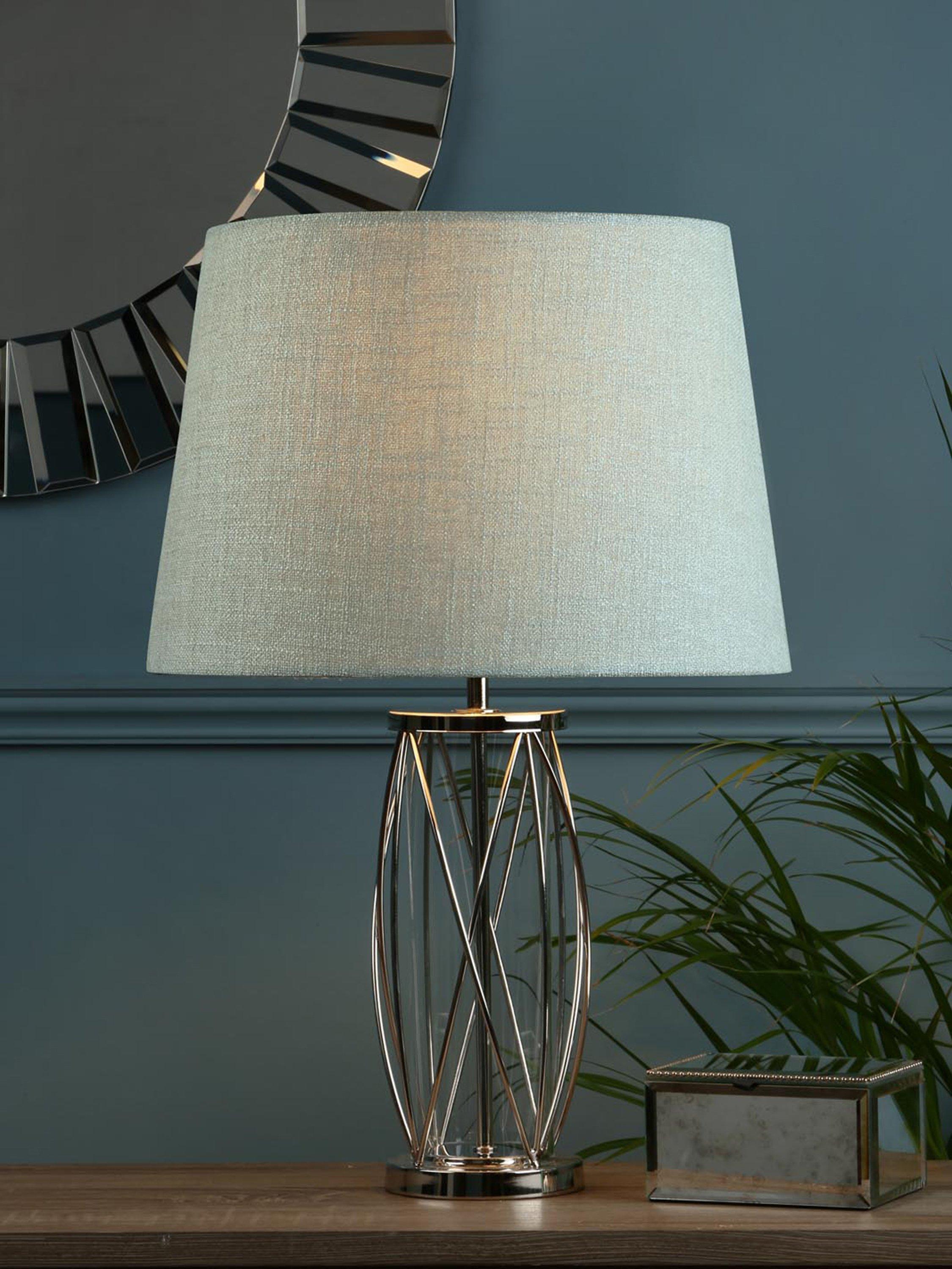 Laura Ashley Beckworth Table Lamp, Nickel