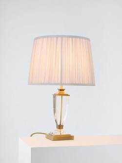 Laura Ashley Carson Crystal Table Lamp, Antique Brass, Antique Brass