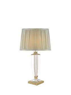 Laura Ashley Carson Crystal Table Lamp, Antique Brass - view 2, Antique Brass