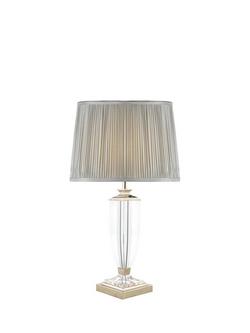 Laura Ashley Carson Crystal Table Lamp, Polished Nickel - view 2, Polished Nickel