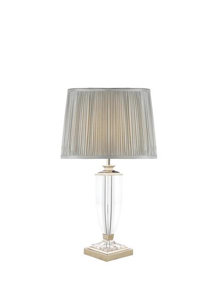 Laura Ashley Carson Crystal Table Lamp, Polished Nickel - view 2, Polished Nickel
