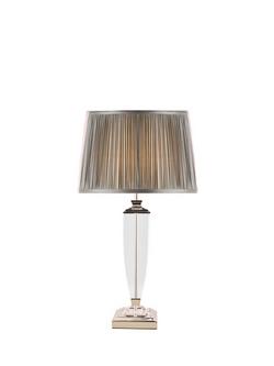 Laura Ashley Carson Grande Crystal Table Lamp, Polished Nickel - view 2, Polished Nickel