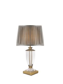 Laura Ashley Carson Petite Crystal Table Lamp,  Brass, Brass