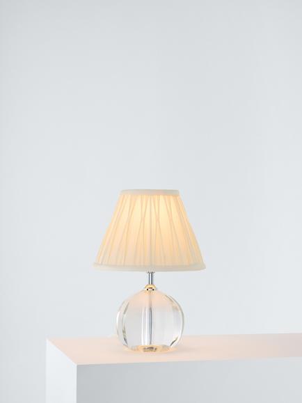 Laura Ashley Lydia Crystal Ball Table Lamp, Clear, Clear