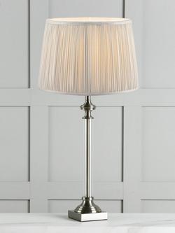 Laura Ashley Winston Table Lamp - view 2, Clear/Chrome