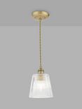 Laura Ashley Callaghan Glass Ceiling Light, Brass