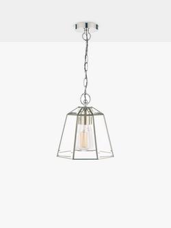 Laura Ashley Clayton Glass Ceiling Light - view 2, Silver