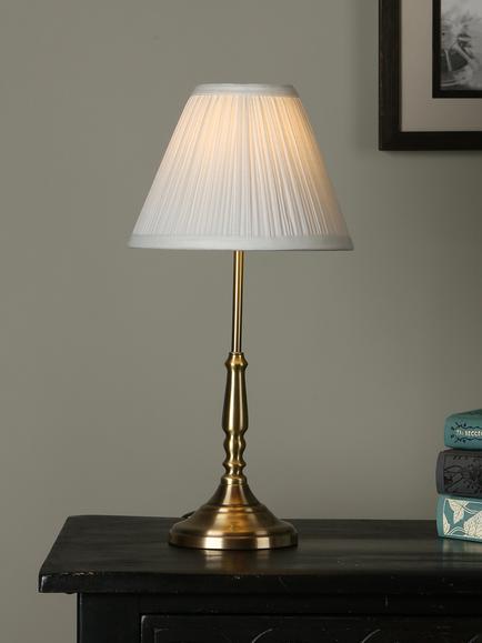 Laura Ashley Elliot Small Table Lamp, Brass, Brass