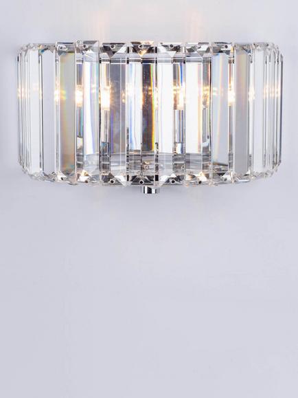 Laura Ashley Fernhurst Crystal Wall Light, Clear, Clear