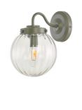 Laura Ashley Georgie Outdoor Glass Globe Wall Light, Grey