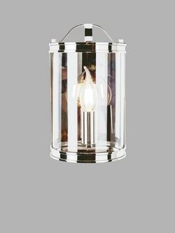 Laura Ashley Harrington Glass Wall Light, Nickel - view 2, Nickel